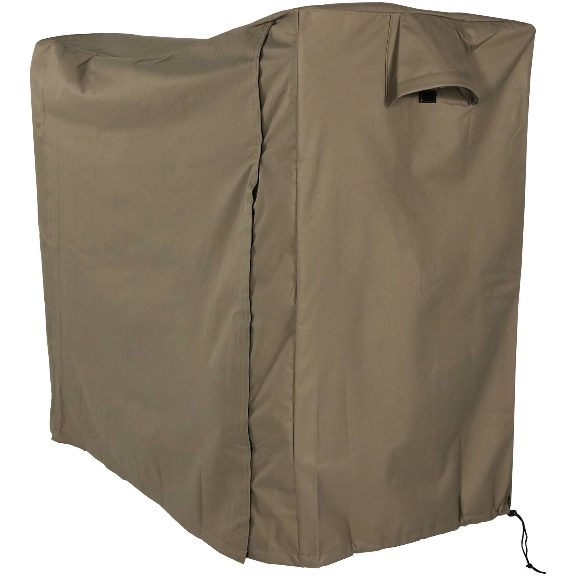Sunnydaze Decor, Log Rack Cover, Color Brown, Material PVC, Model# FI-LRC4-KHAKI